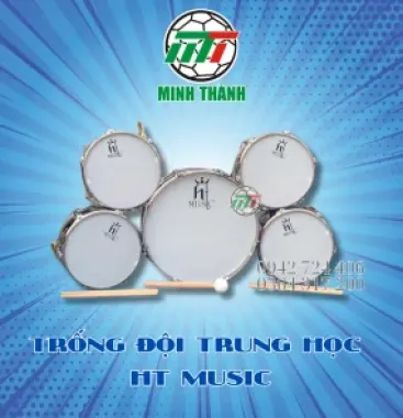 TRỐNG ĐỘI TRUNG HỌC INOX HT MUSIC