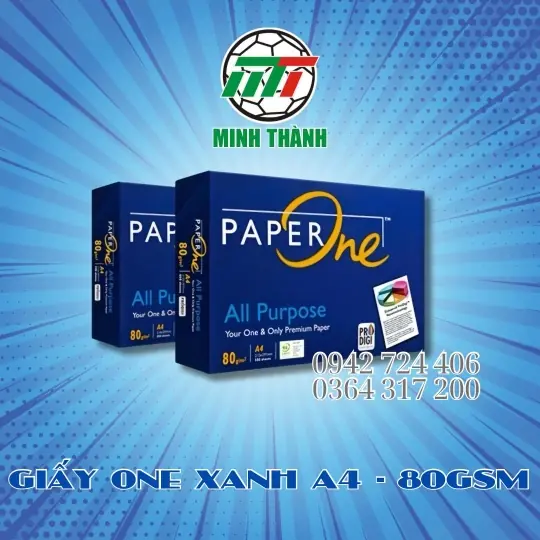 GIẤY A4 PAPER ONE CÓ 2 ĐỊNH LƯỢNG 70GSM - 80GSM