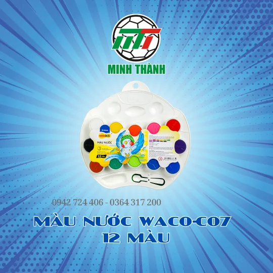 MÀU NƯỢC WACO-C07 12 MÀU