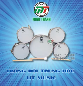 TRỐNG ĐỘI TRUNG HỌC INOX HT MUSIC